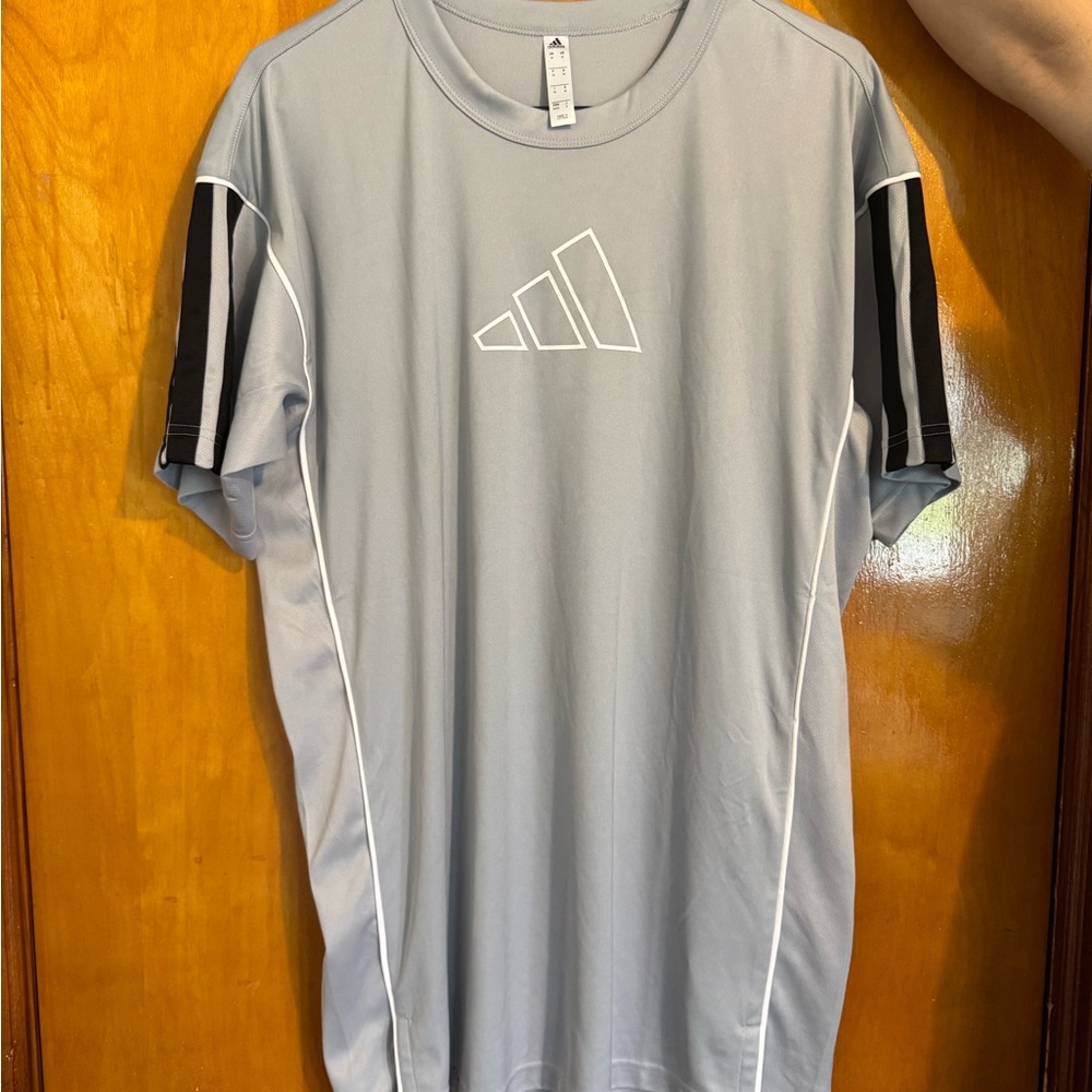 Adidas Men's Gray Sports Shirt